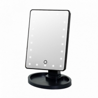 Настольное зеркало с LED подсветкой Large LED Mirror(черный)