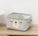 Корзина для игрушек  белья и мелочей серый 16*22*14см