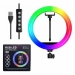 Кольцевая светодиодная лампа RGB для профессиональной съёмки Soft Ring Light 26см