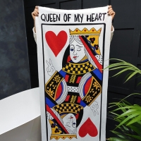 Полотенце Королева моего сердца 150х70 см