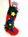 Рождественский носок с апликацией