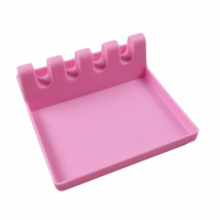 Кухонная силиконовая подставка для ложек Pink