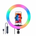 Кольцевая светодиодная лампа RGB для профессиональной съёмки Soft Ring Light 26см