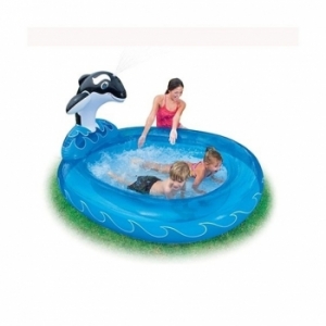 Детский бассейн с фонтанчиком Дельфин (Intex)