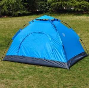 Палатка 6-местная туристическая автоматическая 230х230х150 см (синий)