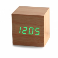 Часы будильник дерево wood clock
