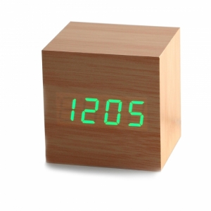 Часы будильник дерево wood clock