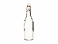 HM Бутылка стеклянная с керамической пробкой и зажимом 500 мл (26 см)