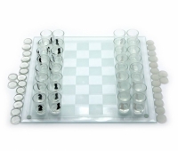 Игровой набор Шахматы с рюмками шашками картами
