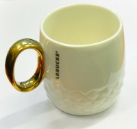 Керамическая чашка Starbucks White Gold