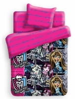 Комплект постельного белья полуторный Monster High Школа монстров