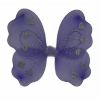 Крылья Бабочки с сердечками (фиолетовые) 32х36см