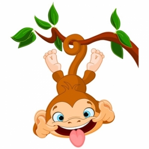 Наклейка Детская Funny Monkey