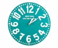 Настенные часы Нью-Йорк (бирюза)