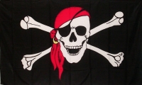 Пиратский флаг большой 95х57 см