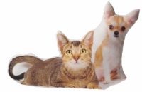 Подушка Кошка и собака