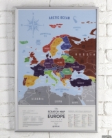 Скретч карта Европы Travel Maps Silver