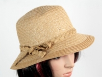 Соломенная шляпа Котелок 30 см коричневая