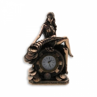 Статуэтка Фортуна с рогом изобилия часы