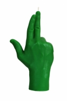 Свеча зеленая в виде руки GUN