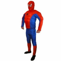Взрослый карнавальный костюм Спайдермен Объёмный