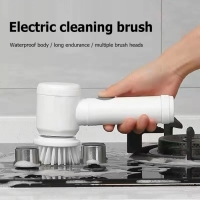 Электрическая щетка для мытья посуды с насадками Magic Brush. Многофункциональная аккумуляторная щет