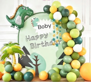 Набор воздушных шаров для фотозоны на день рождения Динозаврик
