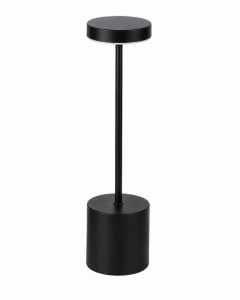 Аккумуляторная настольная LED-лампа с сенсорным управлением 34 см Black