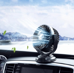 Автомобильный вентилятор T201 USB 5V с поворотом 360° для охлаждения салона автомобиля