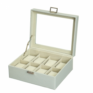 Watch box with 8 compartments 20x24x9.5 cm