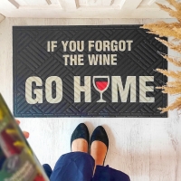 Дверний килимок If you forgot the wine go home