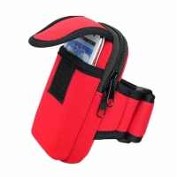 Чехол для смартфона с карманом на руку (красный)