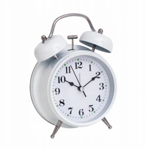 Будильник Alarm White 12 см 