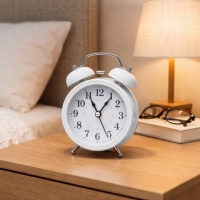 Фото Будильник ретро Белый Janel 17 см Big