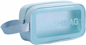 Прозрачная сумка-косметичка Washbag Blue 20см