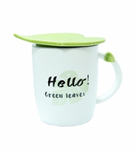 Чашка керамическая Листик Helo! Green Leaves