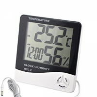 Цифровой термометр, часы, гигрометр с проводдом