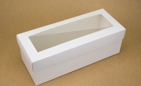 Подарочная коробка для бутылки Белый 33х14х12 см