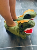 Детские домашние тапочки Динозавр