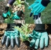 Садовые перчатки с пластиковыми наконечниками