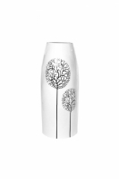 Декоративная ваза Деревья белая 27 см