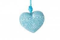 Декоративное украшение Сердце голубое