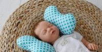 Фото Детская подушка для новорожденных Butterfly Бирюза