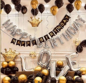 Набор воздушных шаров для фото на день рождения Happy Birthday