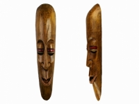 Этническая маска Камадев 37 см коричневая