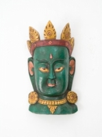Этническая маска Тара 40 см зеленая