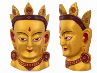 Этническая маска Тара 40 см золото