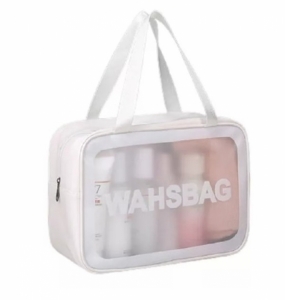 Прозрачная сумка-косметичка Washbag Big White 26см