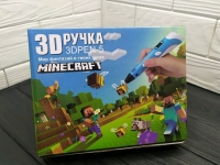 3D ручка для рисования Minecraft с Led дисплеем