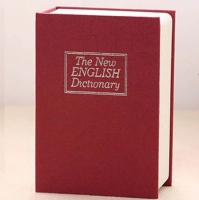 Книга сейф Английский словарь 18 см (Бордовый)